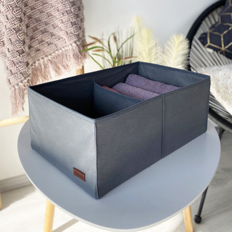 Кофр для вертикального зберігання на два відділи HY-2V-Grey (Сірий) Суми - фото 2