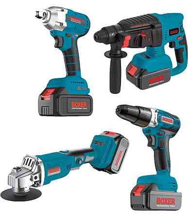 Акумуляторний набір інструментів BX-187G 4в1 48V 5Ah (шуруповерт, гайковерт, перфоратор, УШМ) Одеса