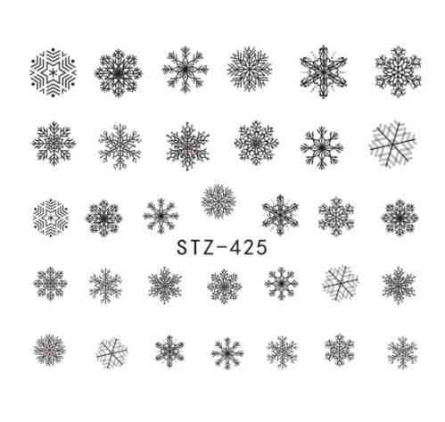 Новорічні наклейки на нігті Київ