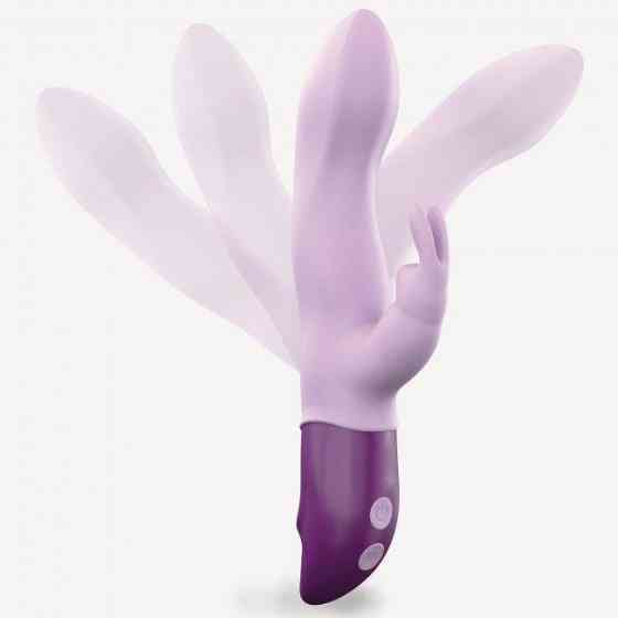 Вібратор-кролик Love To Love Hello Rabbit Violet з гнучким стовбуром і стимуляцією точки G, 2 мотори Sex Aura Київ