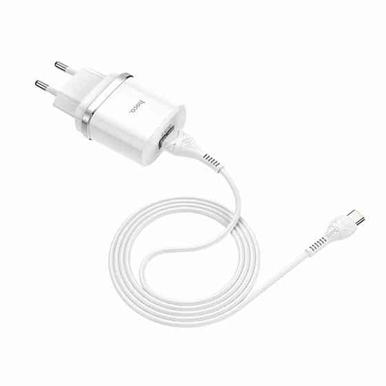 Мережевий зарядний пристрій HOCO C12Q Smart QC3.0 charger set(Type-C) 18W White Киев