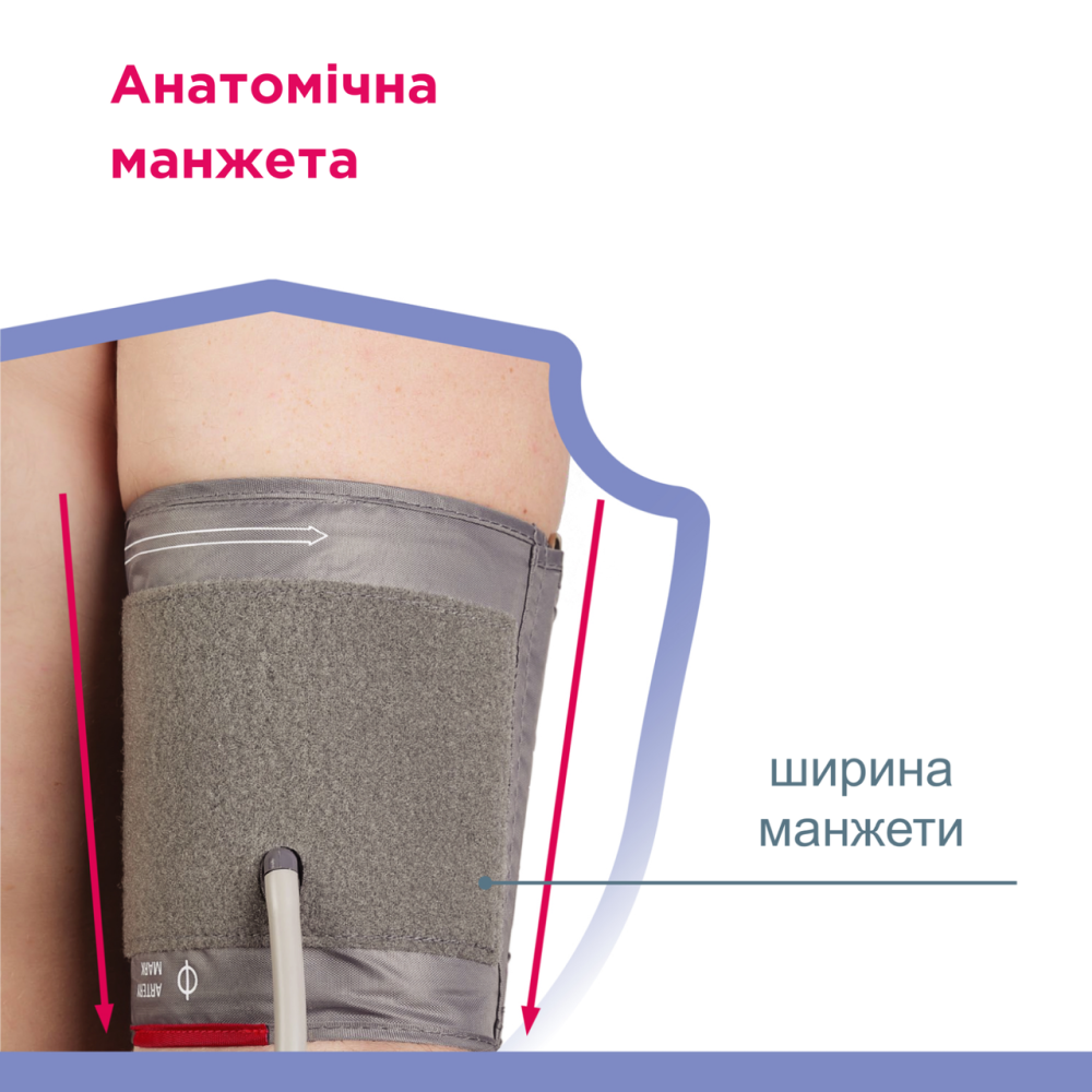 Автоматический тонометр PRO-33 (манжета M-L с адаптером) Днепр - изображение 7