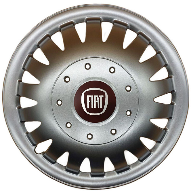 Автомобильные модельные колпаки R15 Fiat 320 4шт, SJS, серебряные Киев - изображение 1