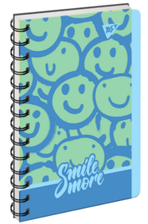 Зошит із роздільниками В6/144 арк. "Yes" пласт. обкл. Smile more, 160141, шт Київ