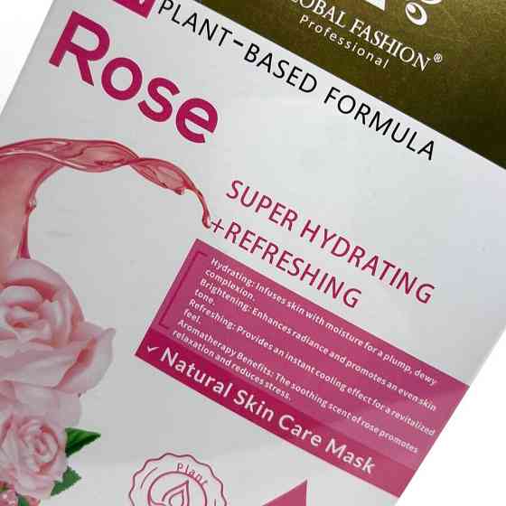 Тканинна маска Global Fashion Facial Mask, троянда (зволоження і омолодження) 25мл Херсон