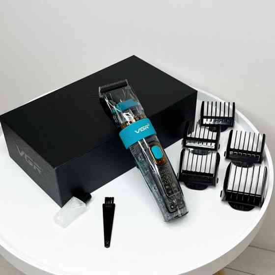 Машинка для стрижки волосся з регульованою довжиною, Професійний тример з набором насадок HJ-47 Львів