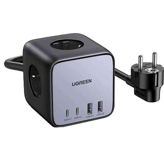Зарядний пристрій 4xUSB 65W (2хUSB-C+2xUSB-A + 2хSchuko) DigiNest Cube Power Strip CD268 Ugreen Винница