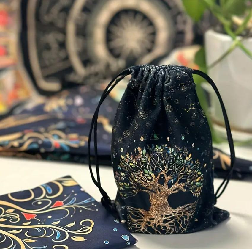 Мешок из велюра для карт Таро или рун 