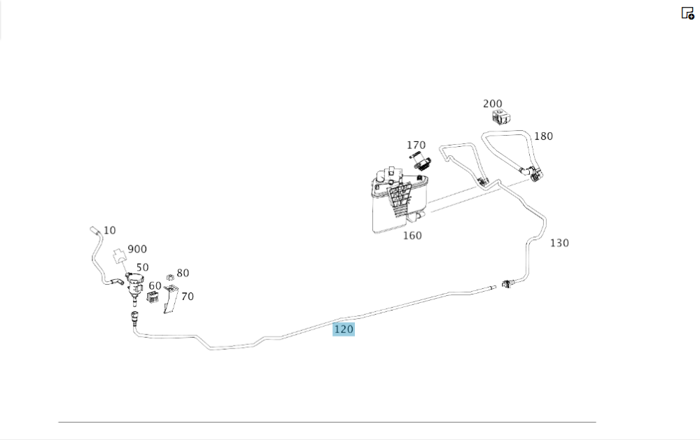 Mercedes-Benz  A2464701064 Трубопровід вентиляції паливного бака CLA C117 CLA Shooting Brake X117 GLA X156 A-class W176 B-class W246 Одеса - фото 7