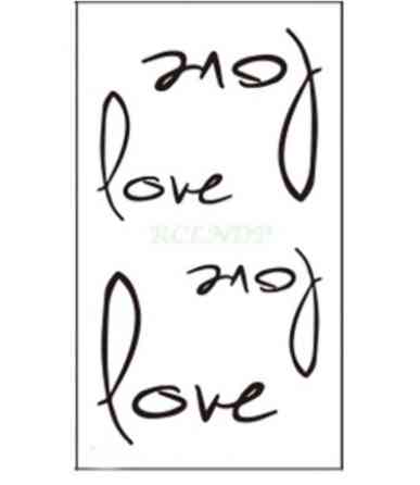 Одноразове тату "Love" - розмір стікера 10*6см, одноразове Київ