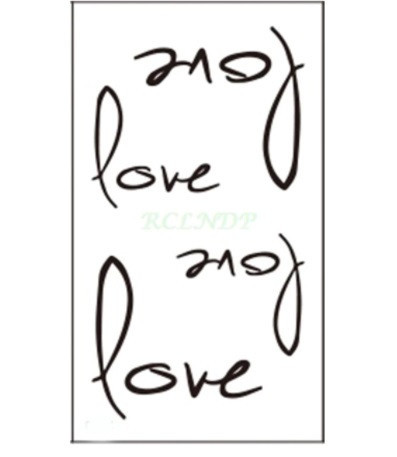 Одноразове тату "Love" - розмір стікера 10*6см, одноразове Київ - фото 1