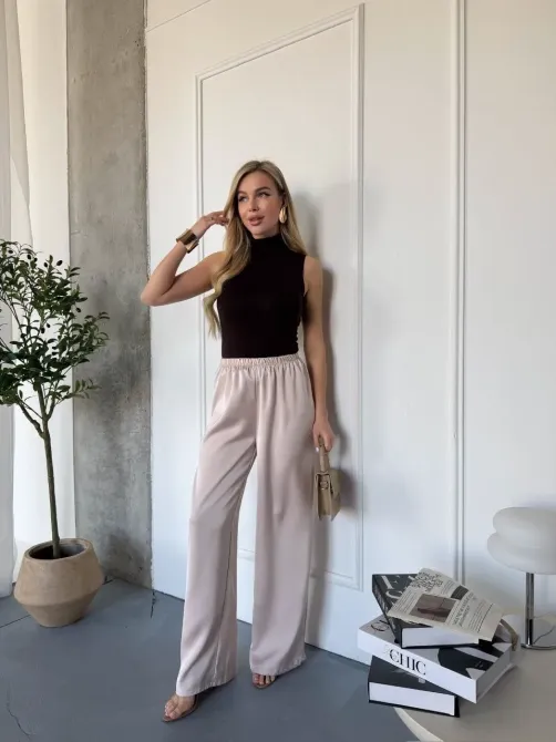 Шовкові жіночі брюки прямого крою Одеса - фото 8