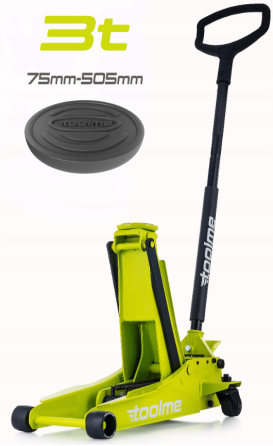 Домкрат подкатной гидравлический 3т 75-505мм Toolme TM007 (Польша) Киев