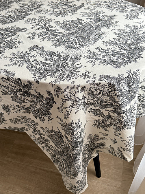 Ecotton Скатертина столова Ecotton DUCK 170х200 см водовідштовхувальна Italiano сірий (30497 Gr Коломия - фото 2