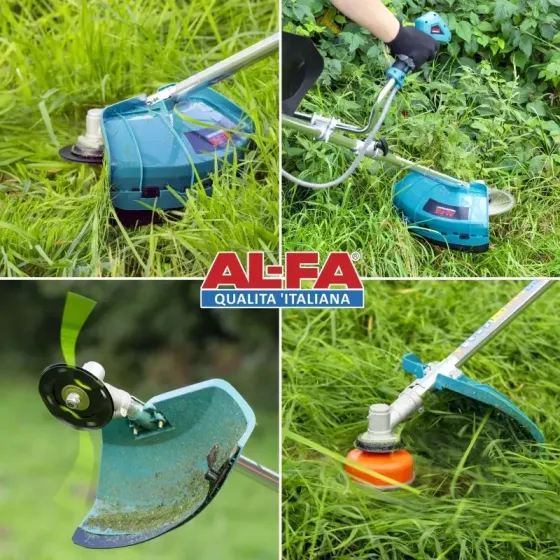 Тример Акумуляторний для трави AL-FA ALCGTBH-21V 21V 4.0Ah безщітковий двигун,Коса акумуляторна з диском 255 мм + 3 насадки Львів