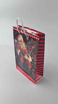 Новорічні пакети для подарунків, середній 17x26x8-036 (12 шт.) Харків