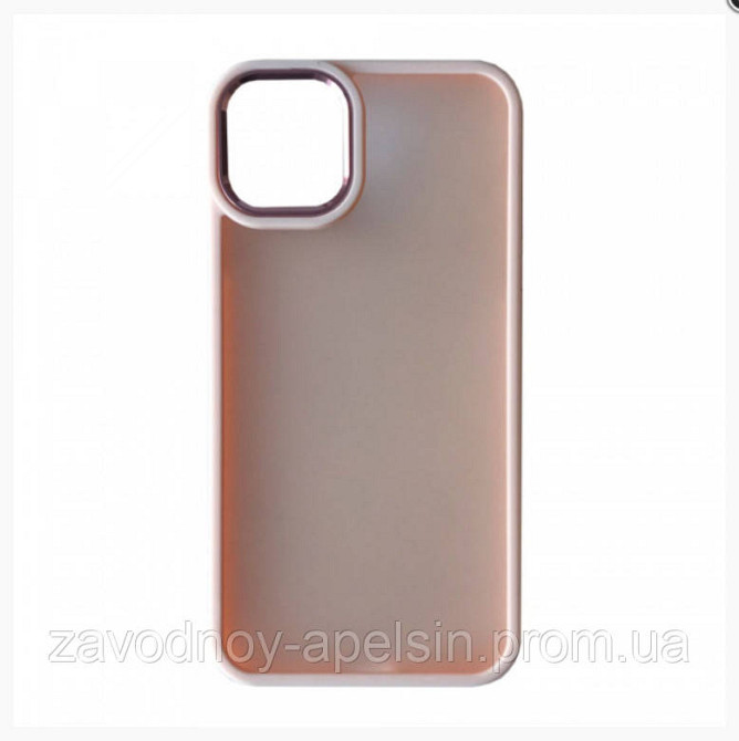 IPhone 12 12Pro Чохол матовий Frame TPU+PC (рожевий) Одеса - фото 1