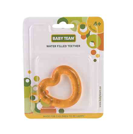 Прорізувач з гелем Сердечко 4+ Baby team Помаранчевий Кривий Ріг
