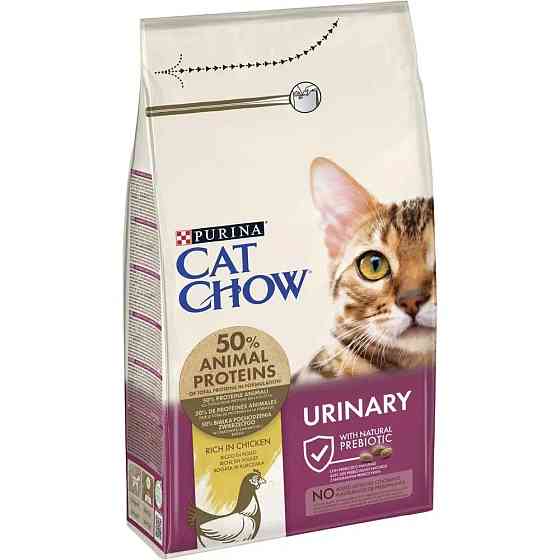 Сухой корм CAT CHOW Urinary для взрослых кошек для поддержания здоровья мочевыводящей системы, с курицей, 1.5 кг Киев
