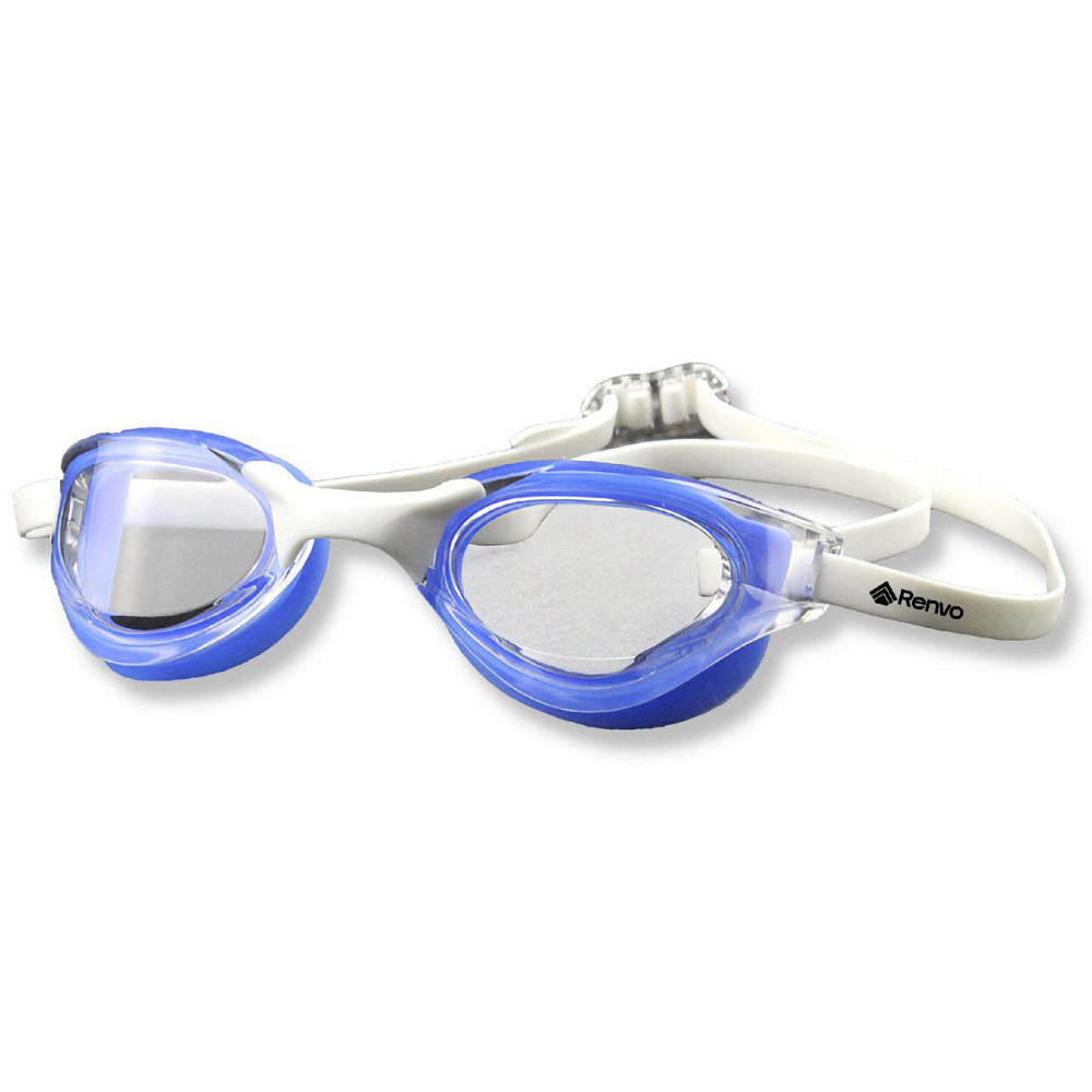 Окуляри для плавання Renvo Sanaga Pro Уні Anti-fog Білий, Синій OSFM (2SG400-34) Київ - фото 1