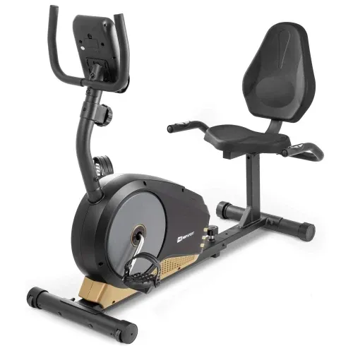 Горизонтальный велотренажер магнитный Hop-Sport 040L Root черно-желтый Киев - изображение 9