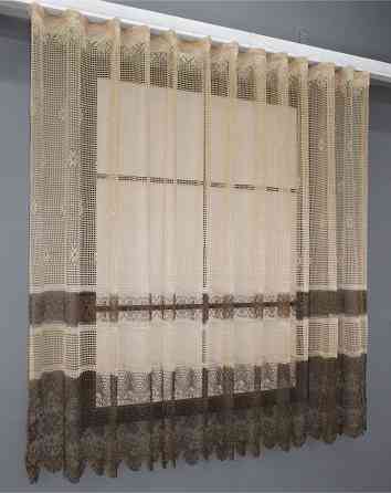 Тюль сітка висотою 1,5м "Juli" колір кавовий з венге 613т Київ