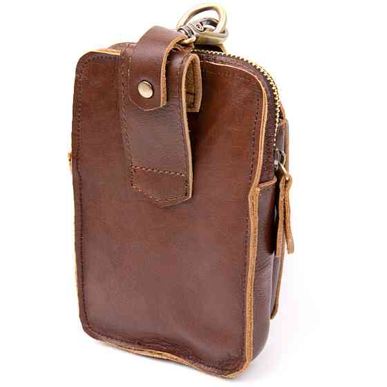 Барсетка поясная мужская Vintage 20417 Коричневая Киев