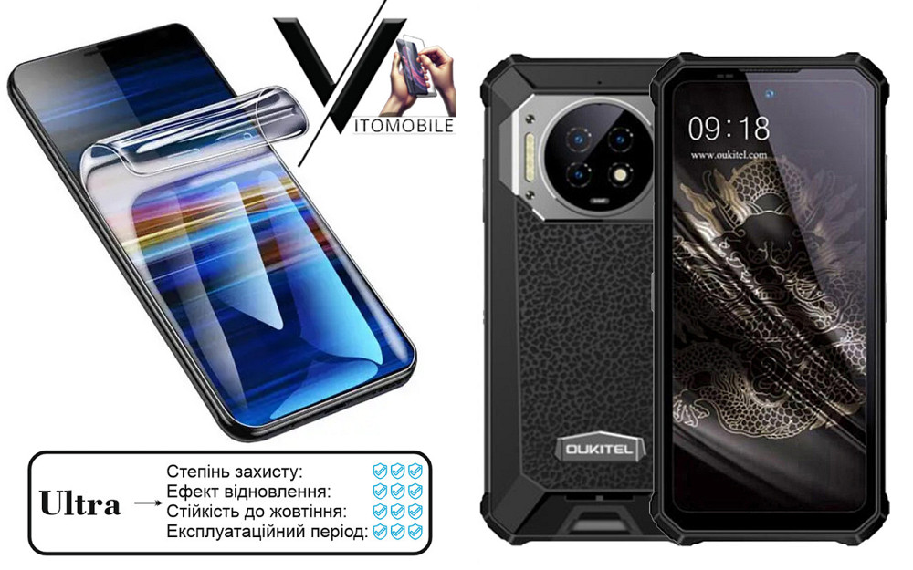 Поліуретанова плівка Ultra для Oukitel WP19, WP19 (2022) – мінімальна товщина, максимальний захист! Київ - фото 1