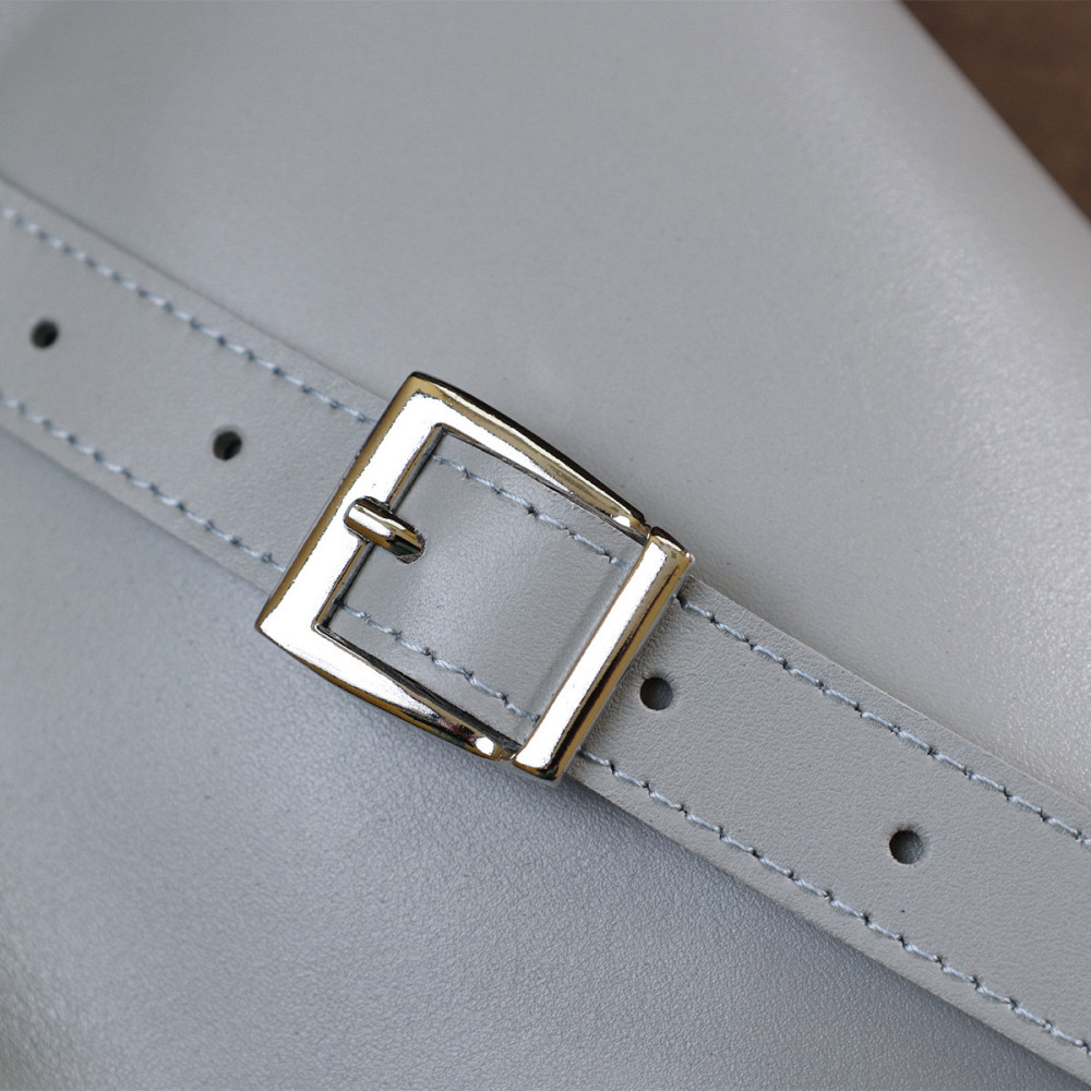 Женская бананка из натуральной кожи Shvigel 16389 Серый Киев - изображение 2