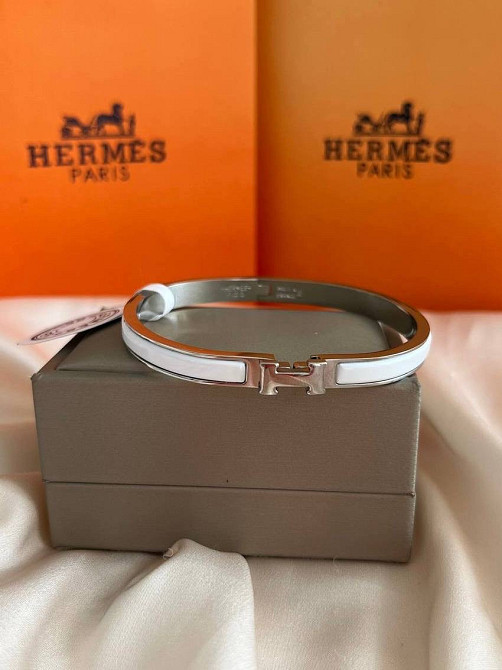Браслет Hermes біла емаль Одеса - фото 4