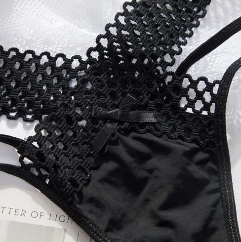 Еротичні трусики чорні - розмір універсальний, резинка до 100см Київ - фото 5