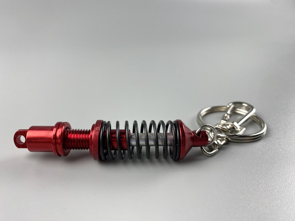 Брелок червоно-сріблястий амортизатор в зборі, Авто брелок для автомобільних ключів Мукачево - фото 7