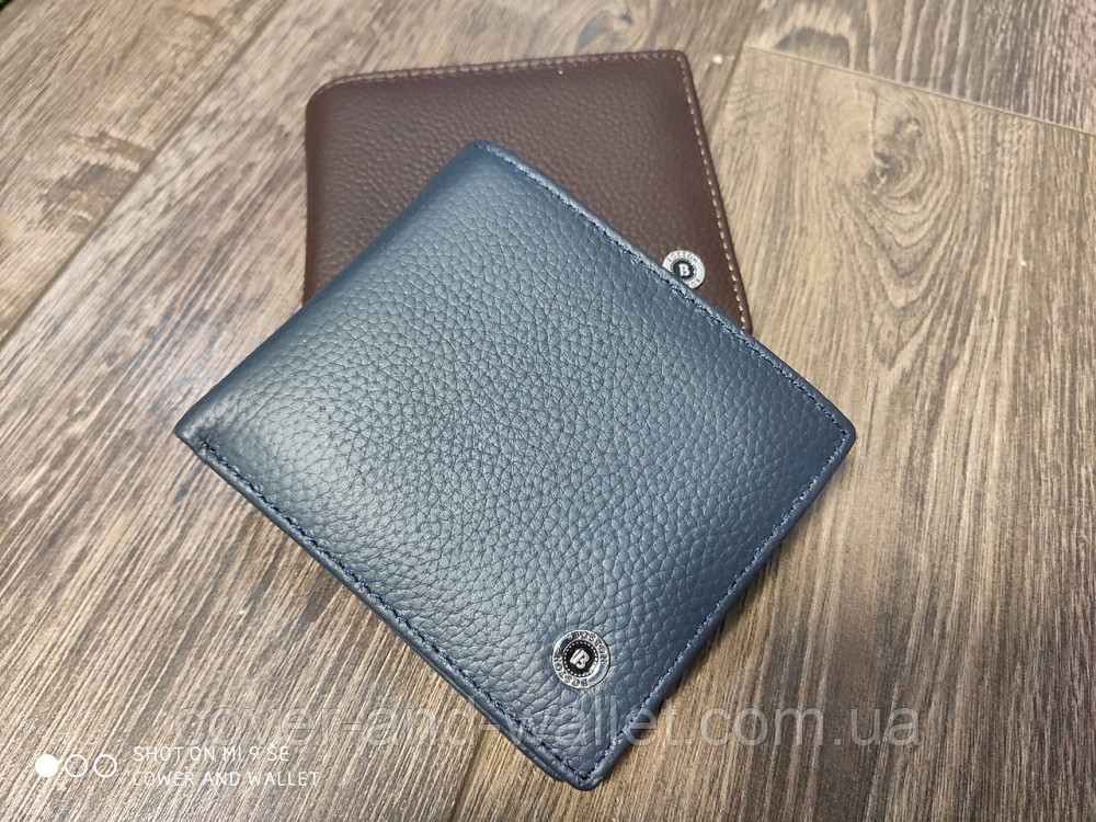 Модний чоловічий шкіряний гаманець із затиском для купюр Boston Київ - фото 2