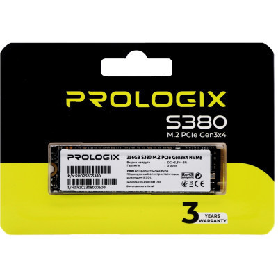 Накопитель SSD M.2 2280 256GB Prologix (PRO256GS380) Винница - изображение 4