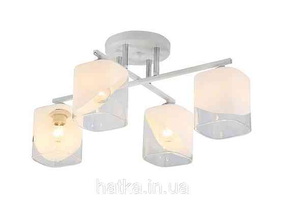 Потолочная люстра Sirius 07245/4 Matte White+CR на 4 плафона Киев