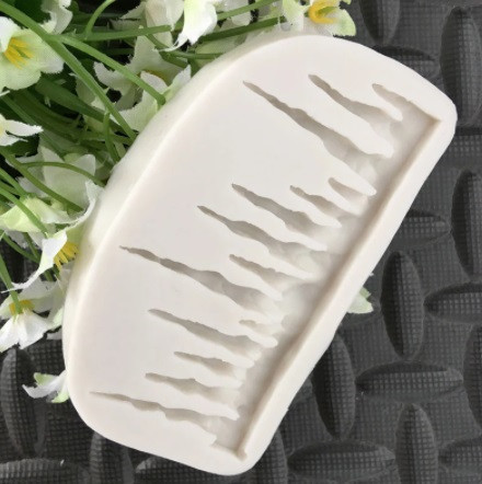 Молд новогодний Сосульки 100 на 60 мм серый Киев - изображение 4