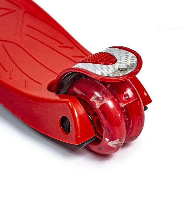 Самокат Maxi. Red - Яскравий червоний, всі колеса світяться Одеса - фото 3