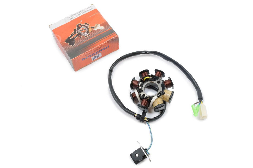 Статор генератора 4T скутер китай 50 (6+2 котушок, 4 контакти) Мукачево - фото 1