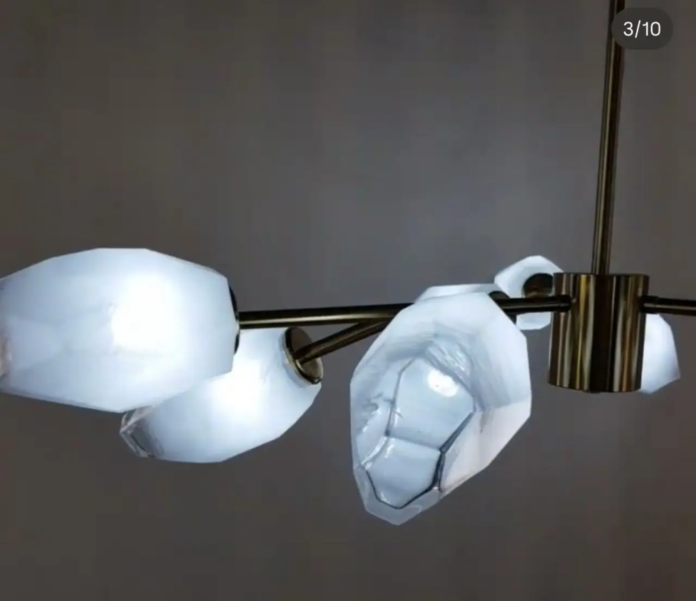 Светодиодная люстра Современная 8616 (Золотистая) на 6 плафонов Винница - изображение 4