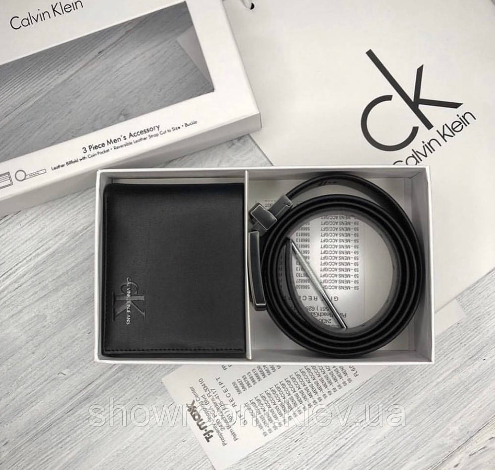 Чоловічий подарунковий набір портмоне та ремінь (439) Київ - фото 4