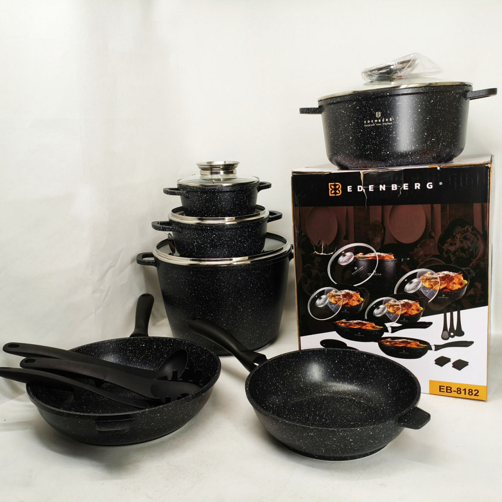 Набір каструль для плит, Збірний набір каструль Гарний з антипригарним покриттям LH-47 Львів - фото 13