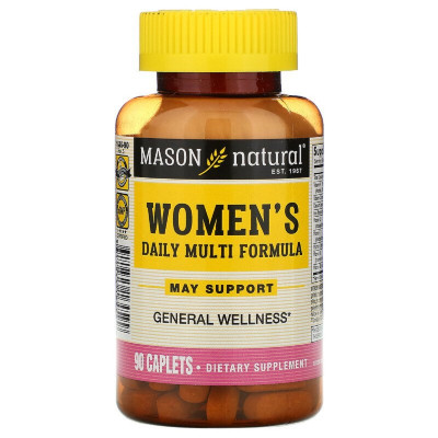 Витаминно-минеральный комплекс Mason Natural Мультиформула для женщин, Women's Daily Multi Formula, 90 к (MAV-16459) Винница - изображение 1