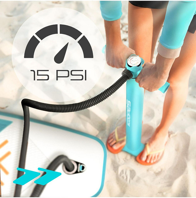 SUP-дошка 350 см надувна з веслом, сидінням, насосом і повним набором аксесуарів Scoopes (Velo 350) Нововолинськ - фото 8