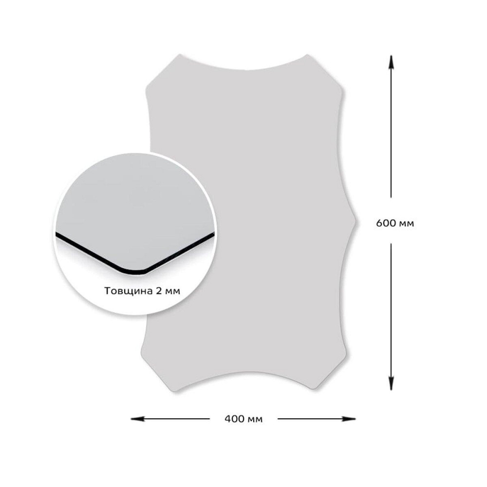 Самоклеющееся акриловое зеркало 40х60 см Киев - изображение 3