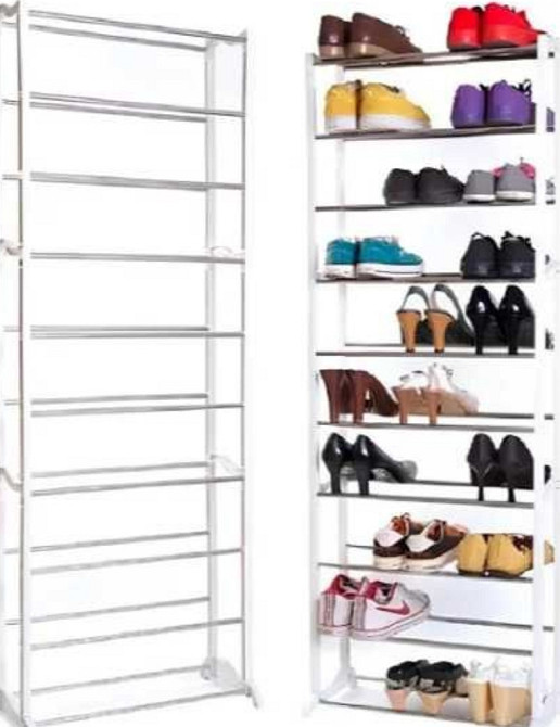 Компактная этажерка для обуви на 10 ярусов органайзер Полка для обувы. Харьков - изображение 4