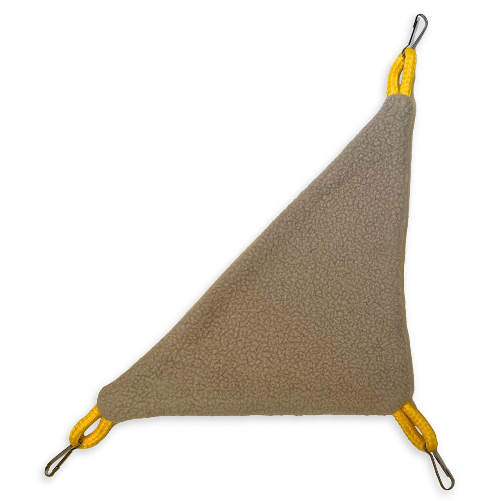 Гамак кутовий трикутний для мишей, хом'ячків, джунгариків (фліс) 23*16*16см з кріпленнями Зміїв - фото 1