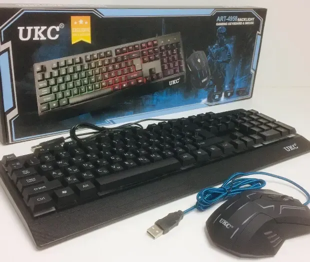 Игровая клавиатура и мышь UKC ZEUS M710 с подсветкой Коломыя - изображение 3
