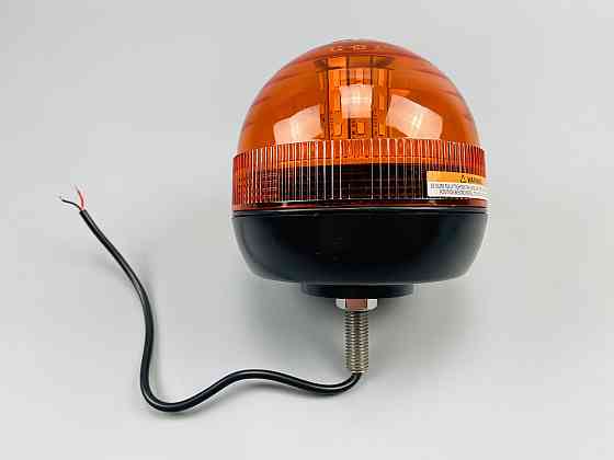 Маячок LED проблисковий для спецтехніки 12В/24В 40 LED діодів кріплення на болт-різьблення, сигнальна лампа Мукачево