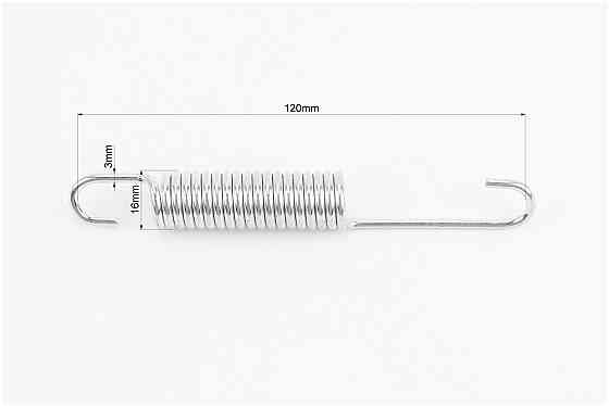 Пружина підніжки центральної (≈L125мм, D16мм, 18 витків), Suzuki Let's Киев