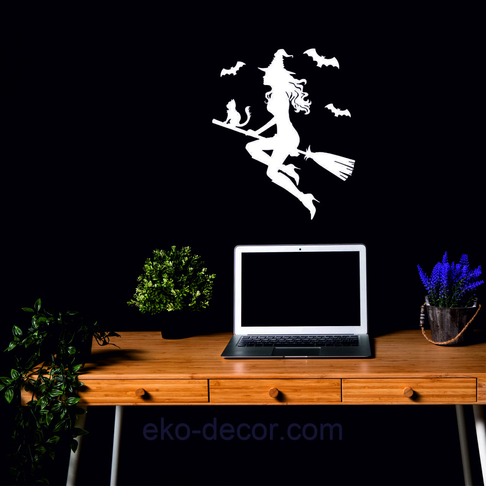 Декоративное настенное Панно «Ведьма», Декор на стену 50*41 см, Белый Киев - изображение 6